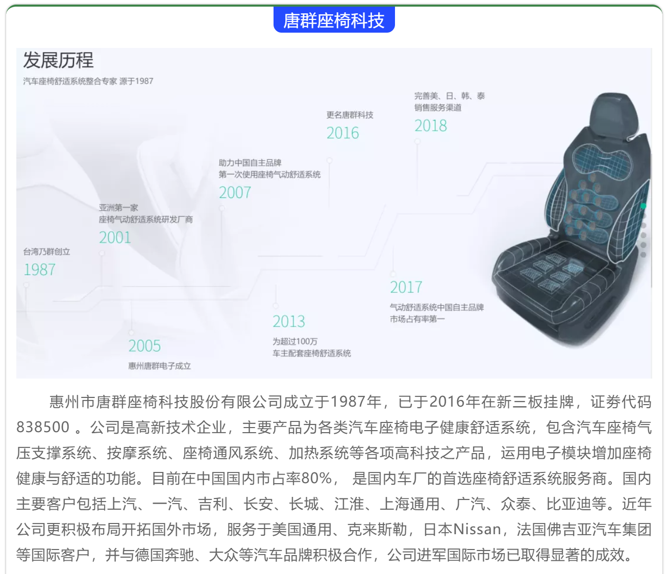 速威智能與唐群座椅科技聯(lián)手打造MES智能工廠，引領(lǐng)汽車座椅舒適系統(tǒng)制造變革